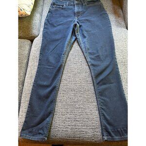 Lee Easy Fit Straight Leg Jeans Womens 12 Mid Rise Stretch Blue Denim Cotton